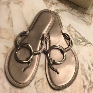 Beautiful pewter sandals just in time for summer!